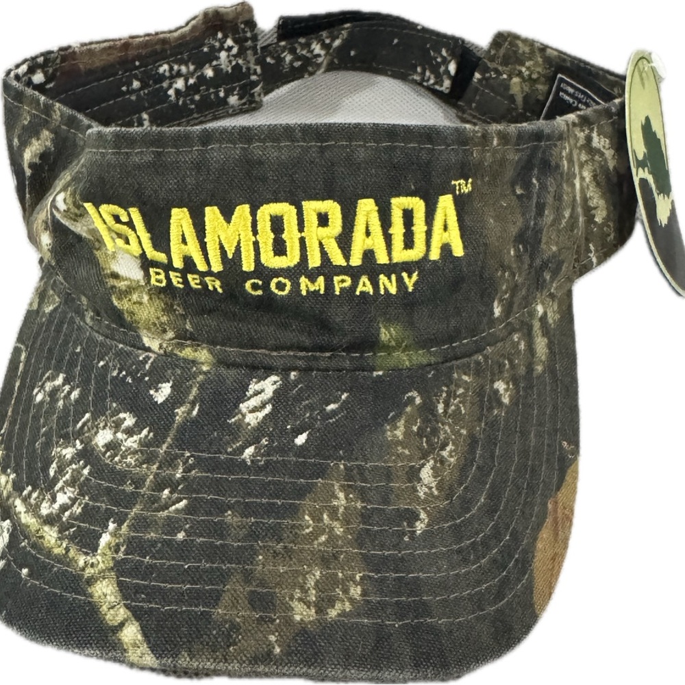 Mossy Oak Camouflage Visor Hat with Yellow Logo